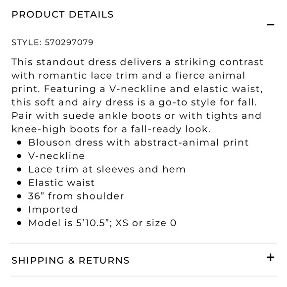 White House Black Market lace Trim Abstract Dress size 2 - Picture 10 of 10